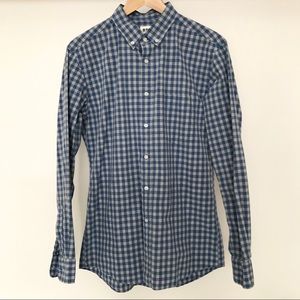 Uniqlo Checked Button Down Long Sleeve Shirt